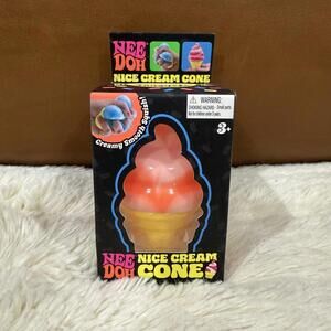 Orange NeeDoh Nice Cream Cone Schylling TikTok Toy Sensory